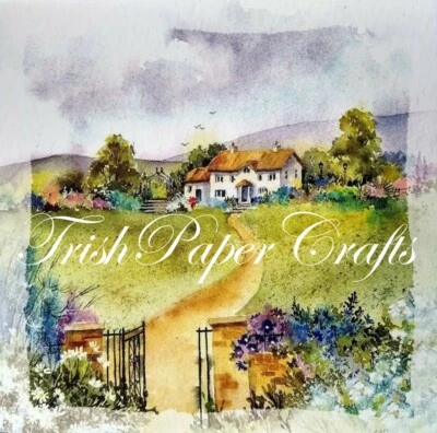 HUNKYDORY CRAFTS SAMPLE SET 25 5x5" Shts~ Hunkydory's SQUARE LITTLE BOOK OF WATERCOLOUR ESCAPES