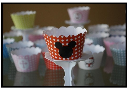 12 kids Bday Mickey Mouse Charactor Cupcake Wrappers - AUSSIEWIDE FREE SHIPPING  - Picture 1 of 29