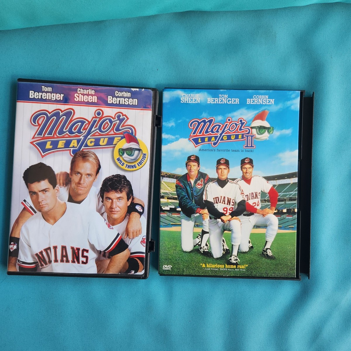 DVD Major League Movies 1 & 2 Charlie Sheen, Tom Berenger, Corbin