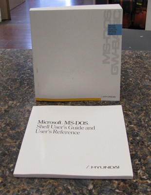 Lot of (2) Microsoft MS-DOS Shell User's Guide & MS-DOS V4.0 GW-Basic V3.2