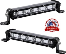 Combo Barra de Luz LED Luces Para Trucks ATV Cars Off Road, 2 piezas 7 pulgadas
