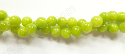 Semi Precious Stone - Jade Smooth Round Beads