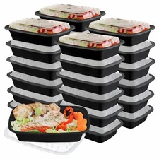 50 Pack Meal Prep Containers Food Storage 1 Compartment  28 oz