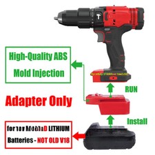 Adapter for Milwaukee M18 RED Battery To Power for Craftsman V-20 New 20V Tools