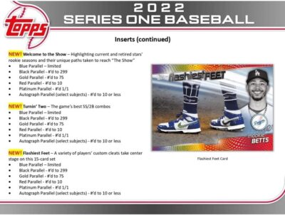 MLB 2022 Topps Series 1 Baseball Card Walmart Mega Box 256 Cards