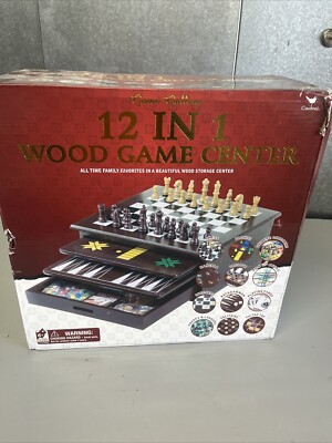 12 In 1 Wood Game Center Game Gallery Cardinal