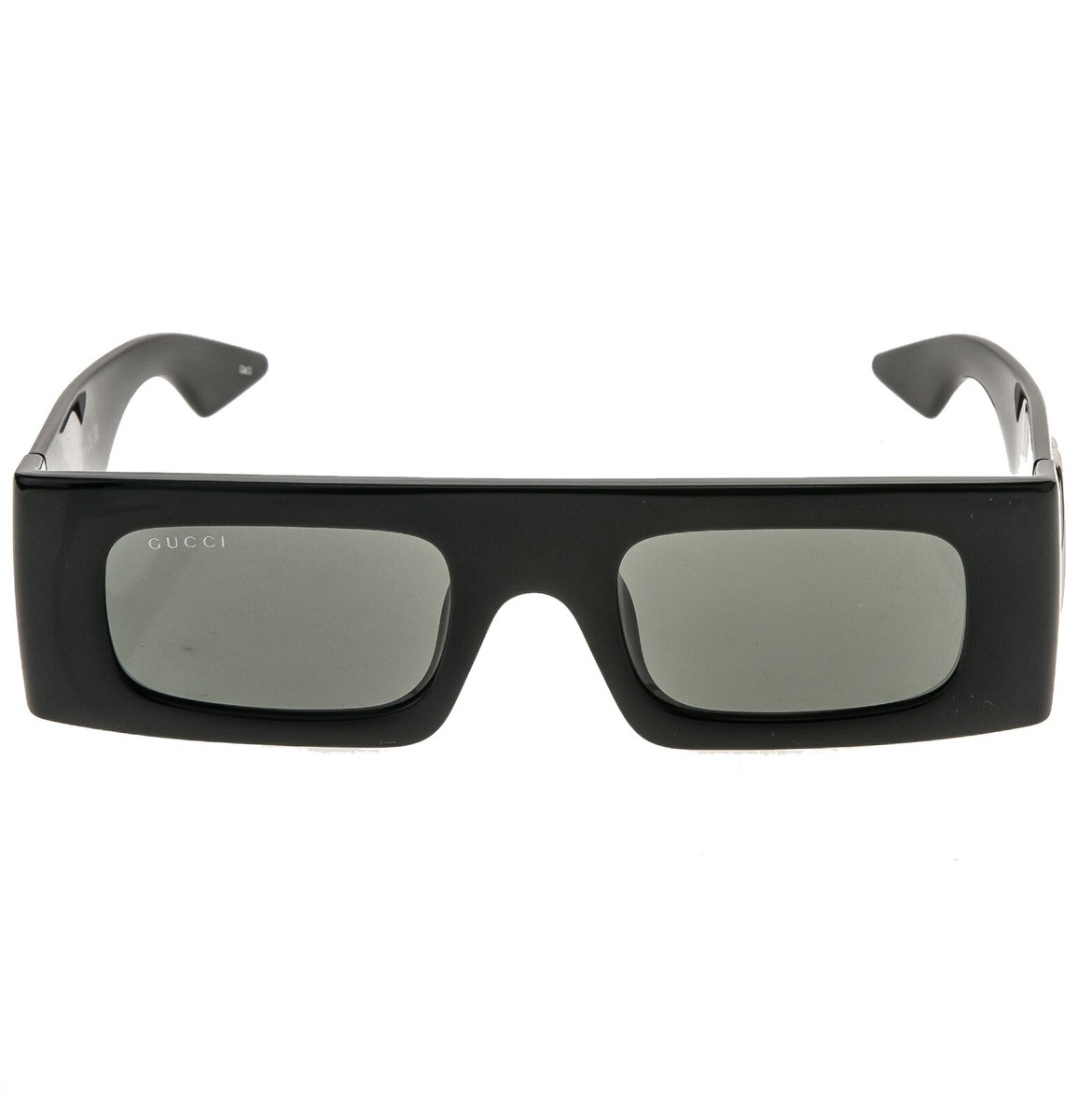 GUCCI 1646 Black Narrow Rectangular Logo Gg1646S Runway Mask