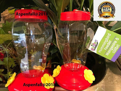 🐦🐦Red Hummingbird Nectar Feeders 2 Pk Hanging~~ ALWAYS MAILED IN A BOX - Picture 1 of 5