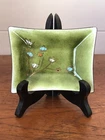 Vintage Gerte Hacker Enamel on Copper Small Dish Signed To Back USA