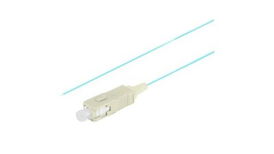 5901969433555 Pigtail światłowodowy FO MM SC/UPC 50/125 OM3 Easy Strip aqua 2m L