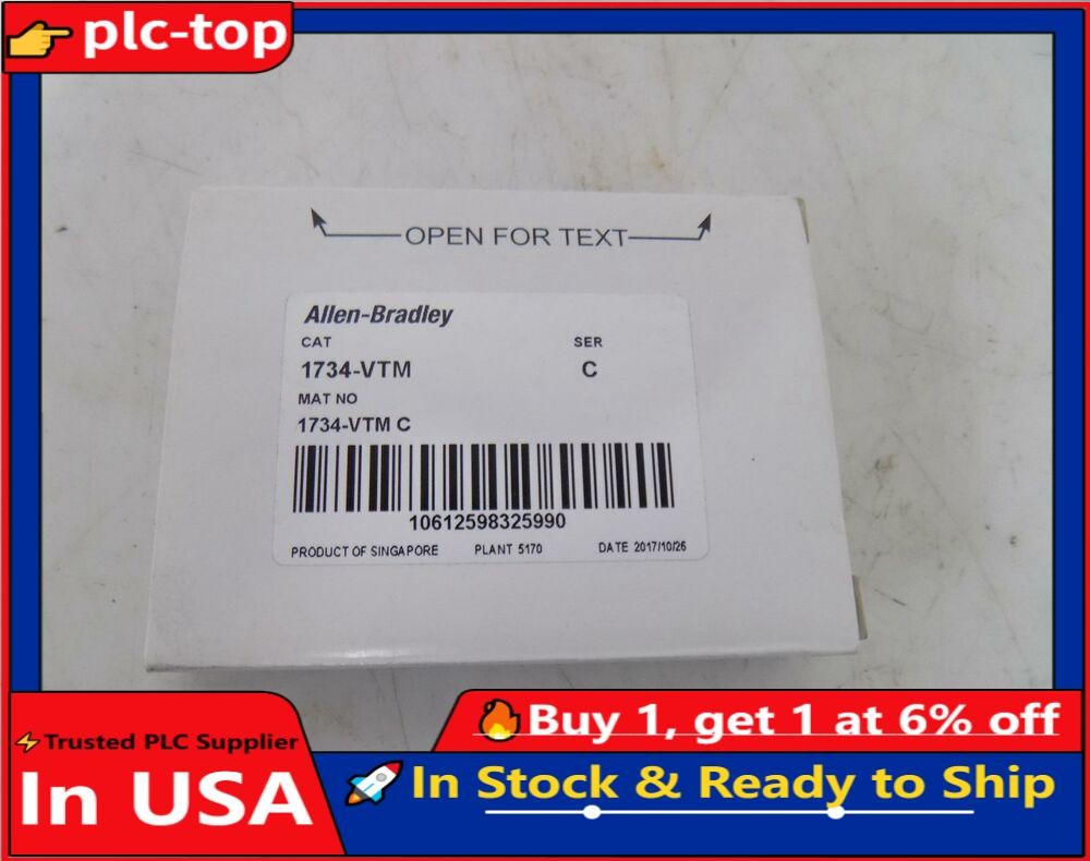 ALLEN BRADLEY VOLTAGE TERMINAL MODULE 1734-VTM SERIES C NIB | eBay