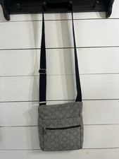31 Thirty-One Hipster Black White Diamond Crossbody Organizing Purse Bag Pocket