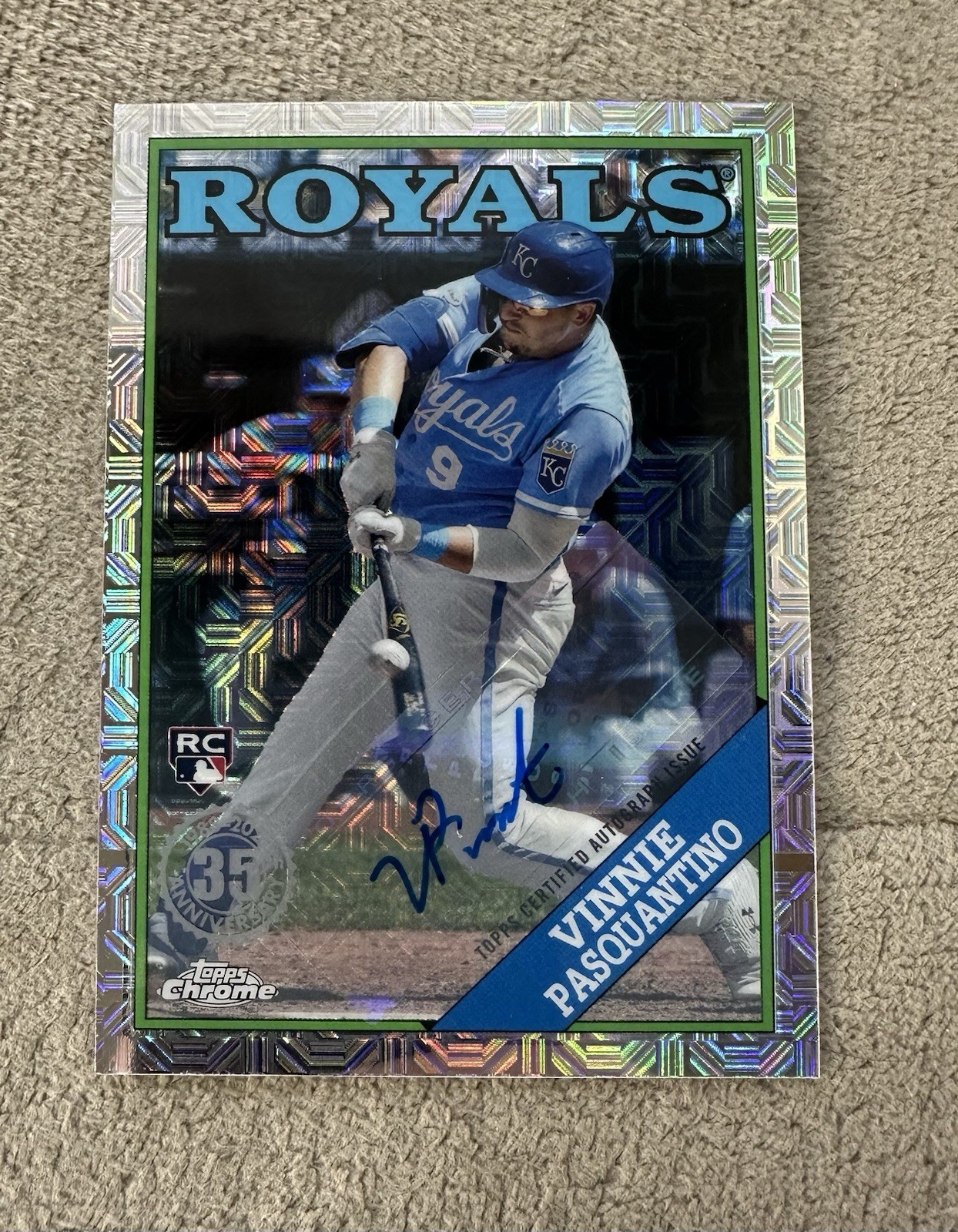 2023 Topps Chrome Silver Pack Vinnie Pasquantino T88C-91 Mojo Auto /249 RC 