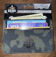 Tactical Gear Credit Card Wallet Durable Construction Premium High Quality Camo