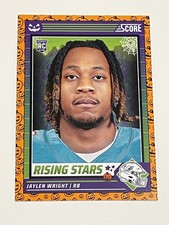 2024 Score-A-Treat Football Orange Pumpkins - Jaylen Wright RC - Miami Dolphins
