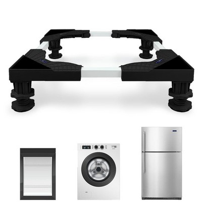 KUPAO Mini Fridge Stand Adjustable Universal Base with 4 Strong Feet Washer D...