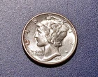 Blazing Gem BU 1942-P Mercury Dime