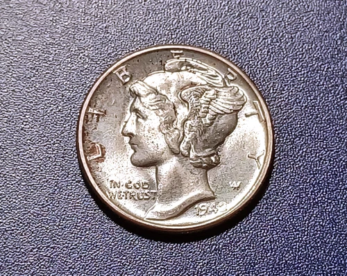 Blazing Gem BU 1942-P Mercury Dime