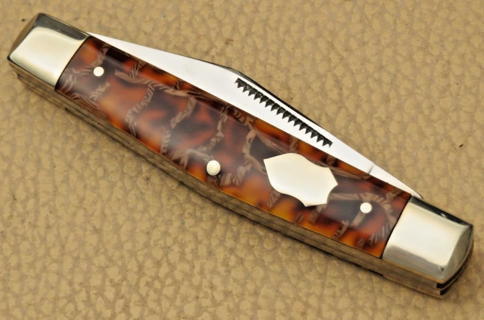 1990's KINFOLKS by Olbertz Solingen Germany - Stock Knife - Colorful Handles - Image 4 of 4