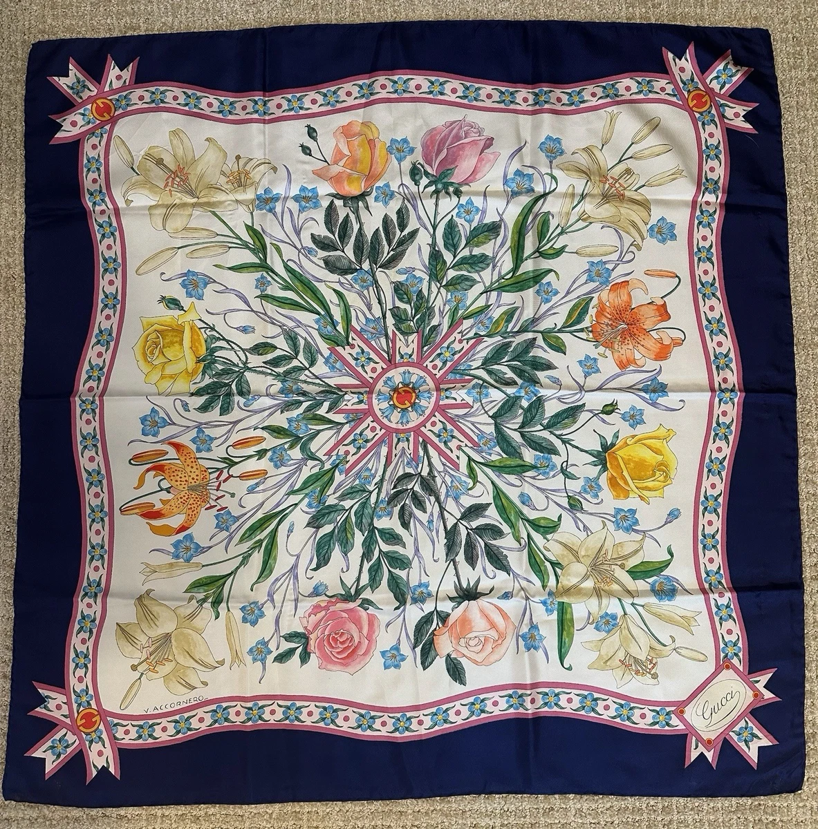 Gucci Blue Scarves & Wraps for Women for sale - eBay