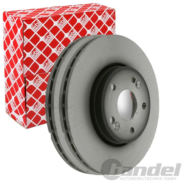 2X febi Bremsscheiben Ø280Mm Vorne Passend FÜR Renault Laguna-image