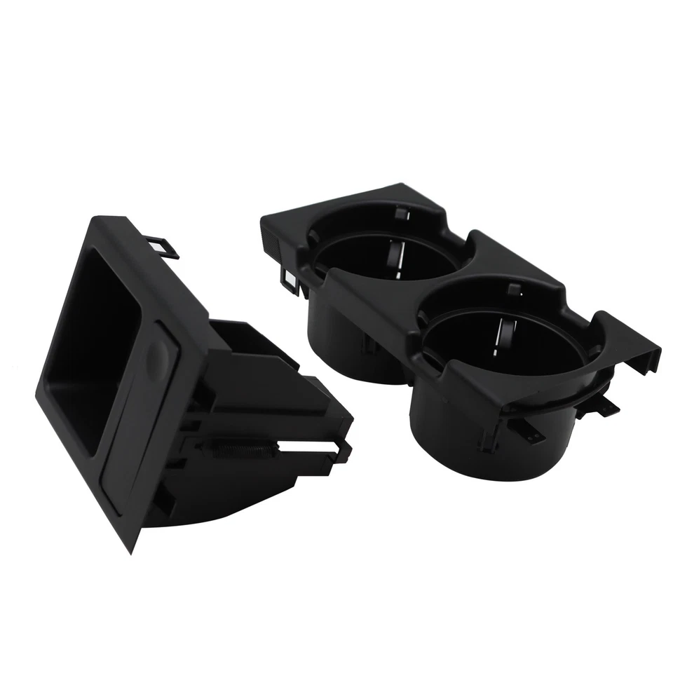 For BMW E46 Black Front Center Console Cup Holder & Coin Holder 51168217953 Foto 4 de 4