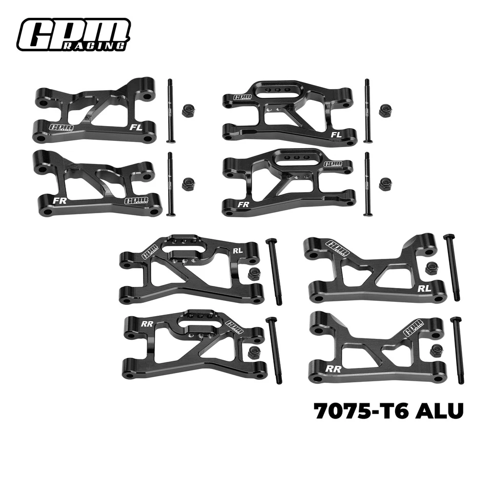 GPM 7075 Alloy F&R (Up&Low) Suspension Arms TRAXXAS Mini Slash Mini Rally 10830 - Image 2 of 4