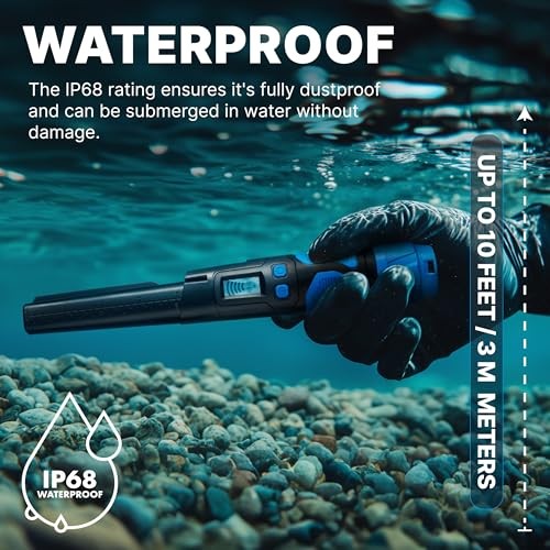 CKG Metal Detector Pinpointer 360° Detection, Professional Blue 