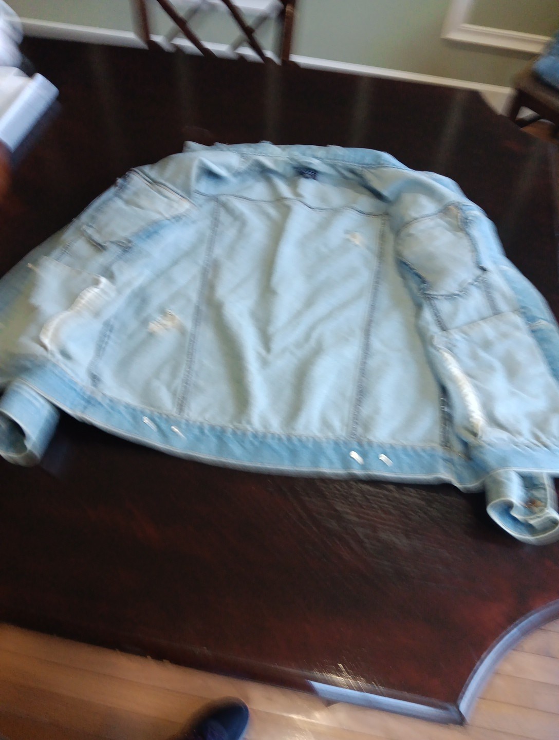 Request Premium Distressed Denim Jacket ~ Men's  … - image 4