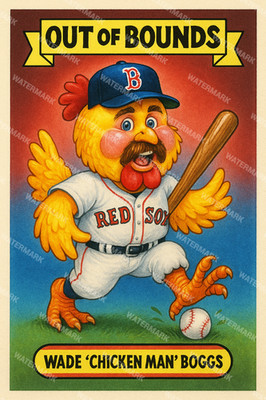 GX51 Wade Boggs Out of Bounds Red Sox 4x6 12x18 16x24 Photo