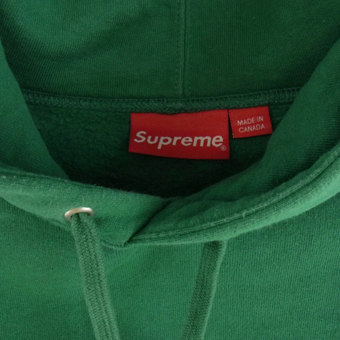 Felpa con cappuccio Supreme 21SS Don't Care pullover verde usata LIFE 0