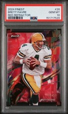 2024 Topps Finest Common Brett Favre #26 Red Refractor /10