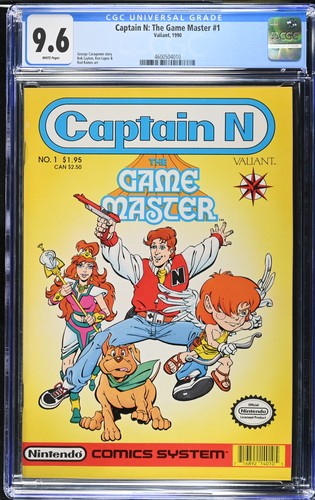 Captain N: The Game Master #1 - Valiant 1990 CGC 9.6
