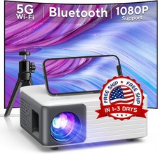 Proyector Compatible Con 1080p Con Soporte Para Cine En Casaexteriores Us New
