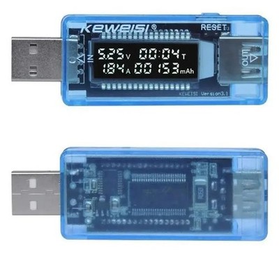 USB Tester  Multimeter Voltmeter Digital Tester KWS 20 USB A Kapazitätsmessgerät