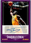 Shaquille O'Neal Signed Custom Trading Card Auto Los Angeles Lakers NBA HOF SHAQ