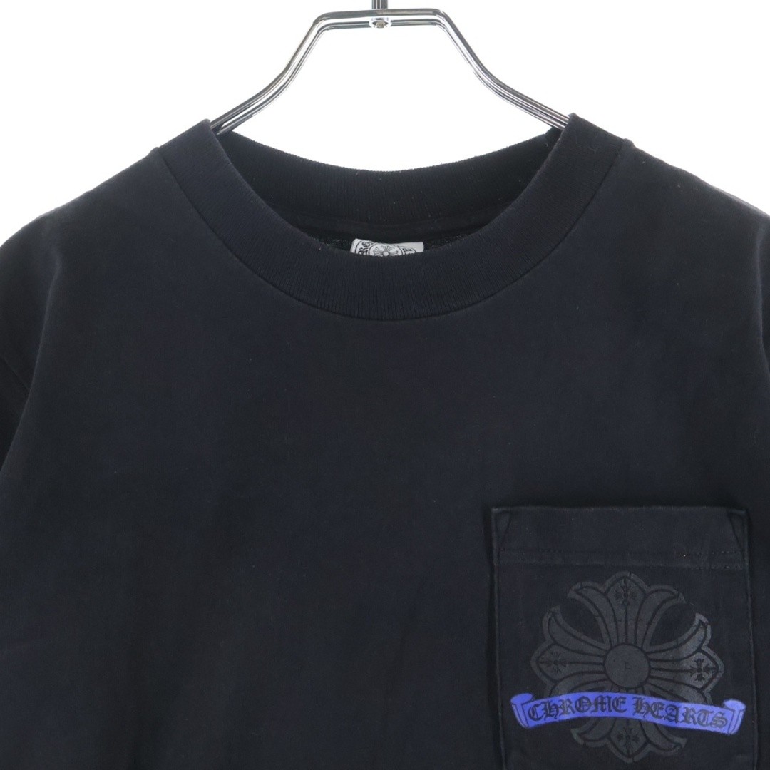 Chrome Hearts Old CH Plus Front Print Crew Neck Short Sleeve T-shirt Black Used thumbnail 3