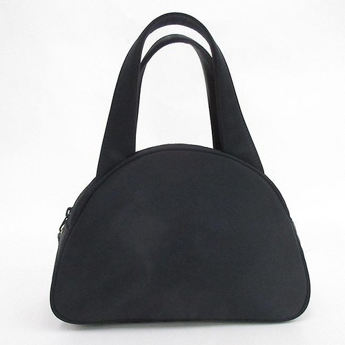 Yves Saint Laurent Cassandra Black Quilted Nylon Handbag Auth