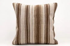 Kilim Pillow Cover, 20x20 in, Decorative Sofa Cushion, Handmade Boho Pillow