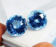 21.80 Ct Natural Blue Aquamarine Radiant CutFlawless Certified Stunning Gemstone