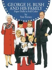 George H. Bush and His Family Paper Dolls in Full Color Paperback