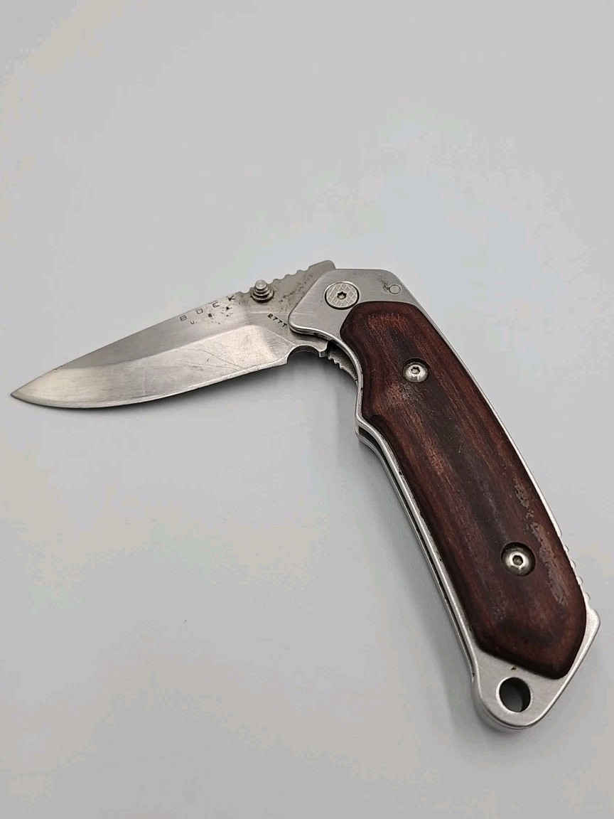 Buck Alpha Hunter 277T Folding Knife Rosewood Handle | eBay