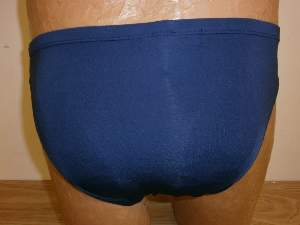 Calzoncillo Andrés Velasco Para Hombres Azul Marino Euro Elegante Mykonos Pequeño NUEVO #1351IM AL350 Foto 3 de 3