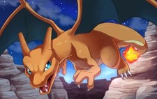 Pokemon anime makotonoaraki pok mon charizard fanart Pad Gaming Mat Desk