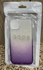 JJGoo Compatible with iPhone 14 Case, Bling Sparkle Soft. Purple.