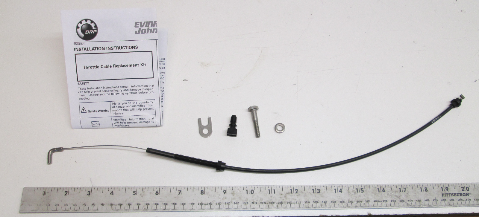 437512 0437512 OMC Throttle Cable Assembly Kit Evinrude Johnson 3 & 4