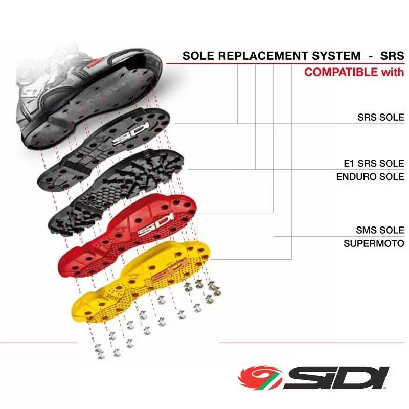 Sidi Crossfire SRS Enduro Soles Off-Road Sidi Replacement Enduro Soles Part(104) - Image 3 of 4
