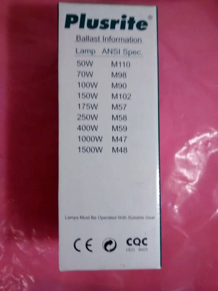 Plusrite 175W MH175/U/MOG M57 Metal Halide LIght Bulb 1014 - Fast Shipping - Image 4 of 4