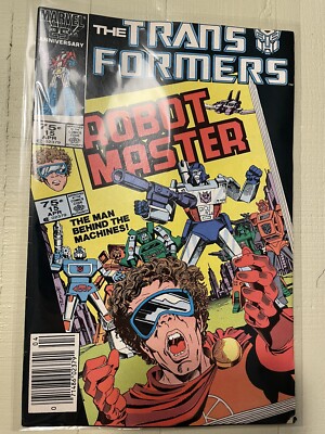 The Transformers Issue #15  Robot Master  (1986) Marvel Copper Age