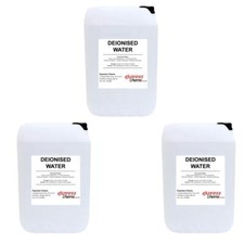 3 x 25L (Litres) Deionised /Demineralised Water Lab Highest Grade Purity Level 
